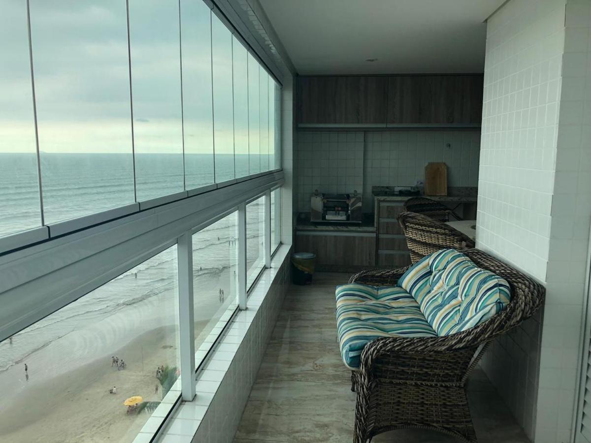 Mongagua Com Vista Para O Mar Pe Na Areia المظهر الخارجي الصورة