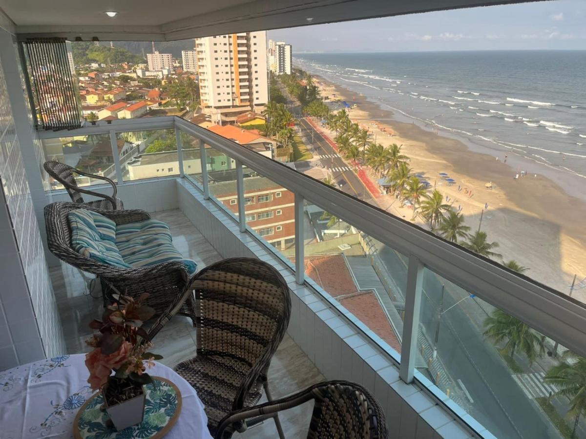 Mongagua Com Vista Para O Mar Pe Na Areia المظهر الخارجي الصورة