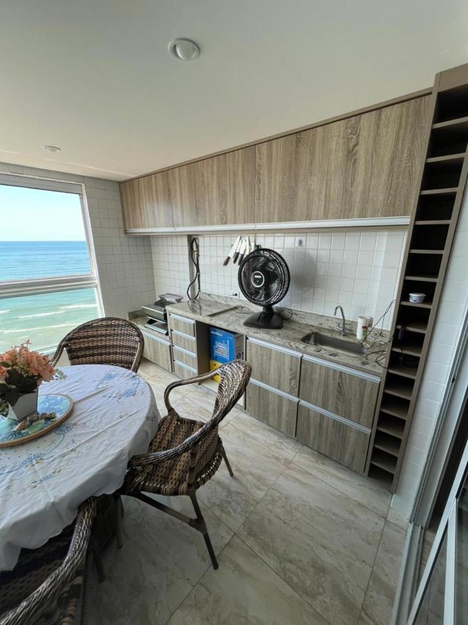 Mongagua Com Vista Para O Mar Pe Na Areia المظهر الخارجي الصورة