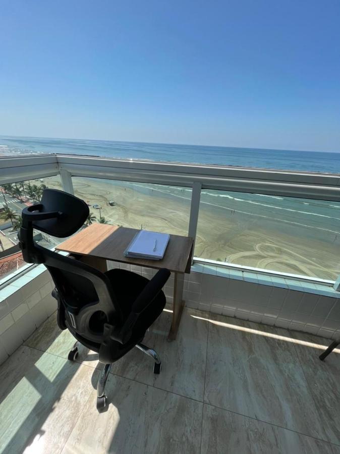 Mongagua Com Vista Para O Mar Pe Na Areia المظهر الخارجي الصورة