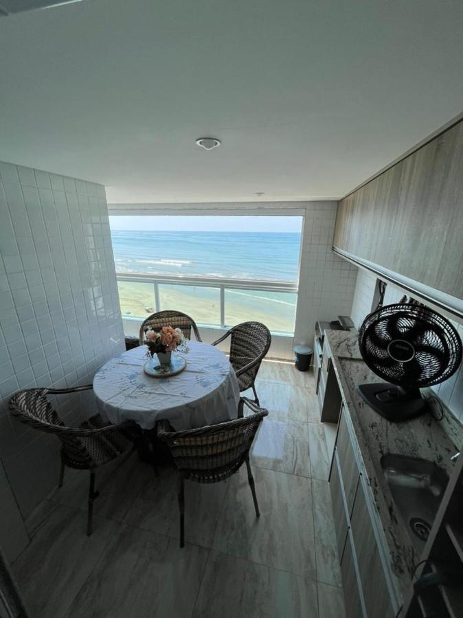 Mongagua Com Vista Para O Mar Pe Na Areia المظهر الخارجي الصورة